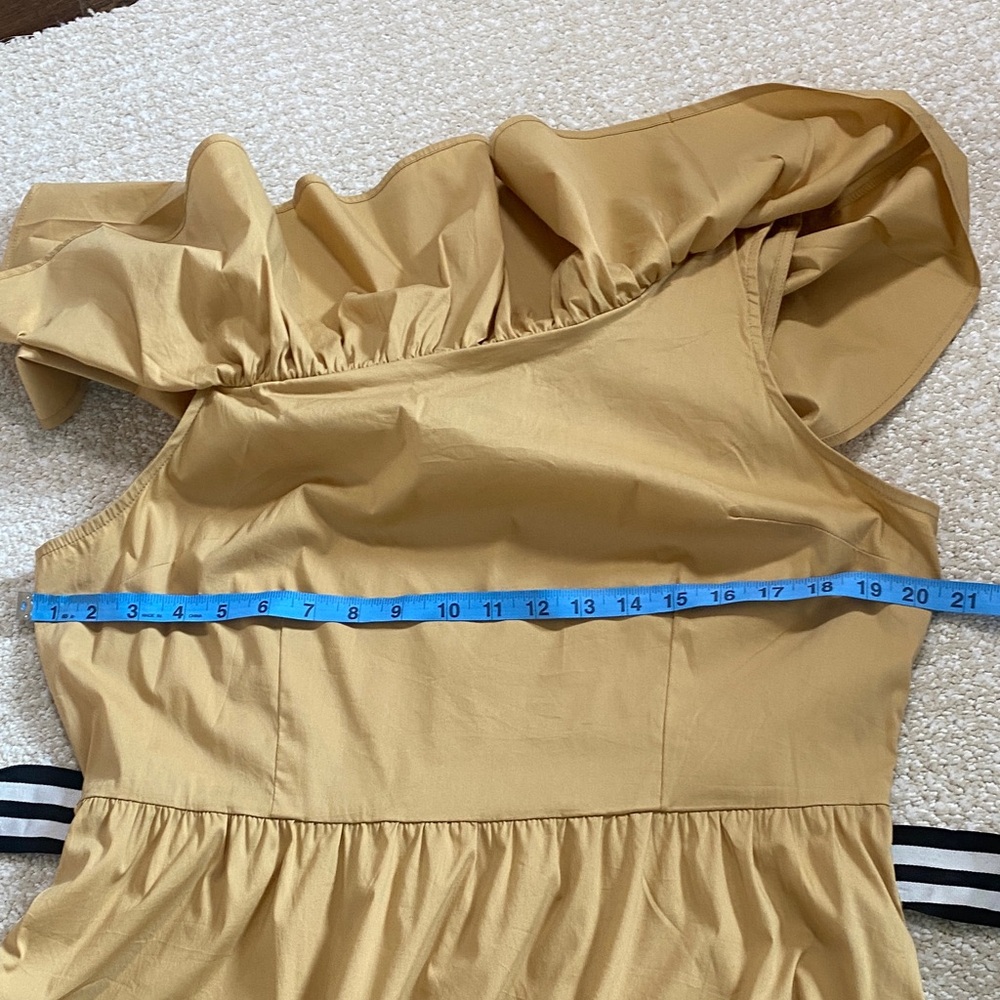 Who What Wear Tan Off-Shoulder Midi Dress - Picture 11 of 12